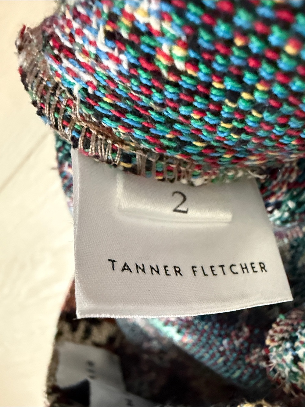 Tanner Fletcher Straight-Leg Floral Tile Print Pants in Cream - Picture 4 of 13